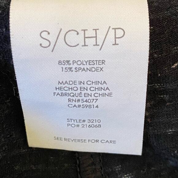 🖤 CAbi Skirted M’Leggings Black Heather Knit Pants - Women’s Small - Picture 6 of 7